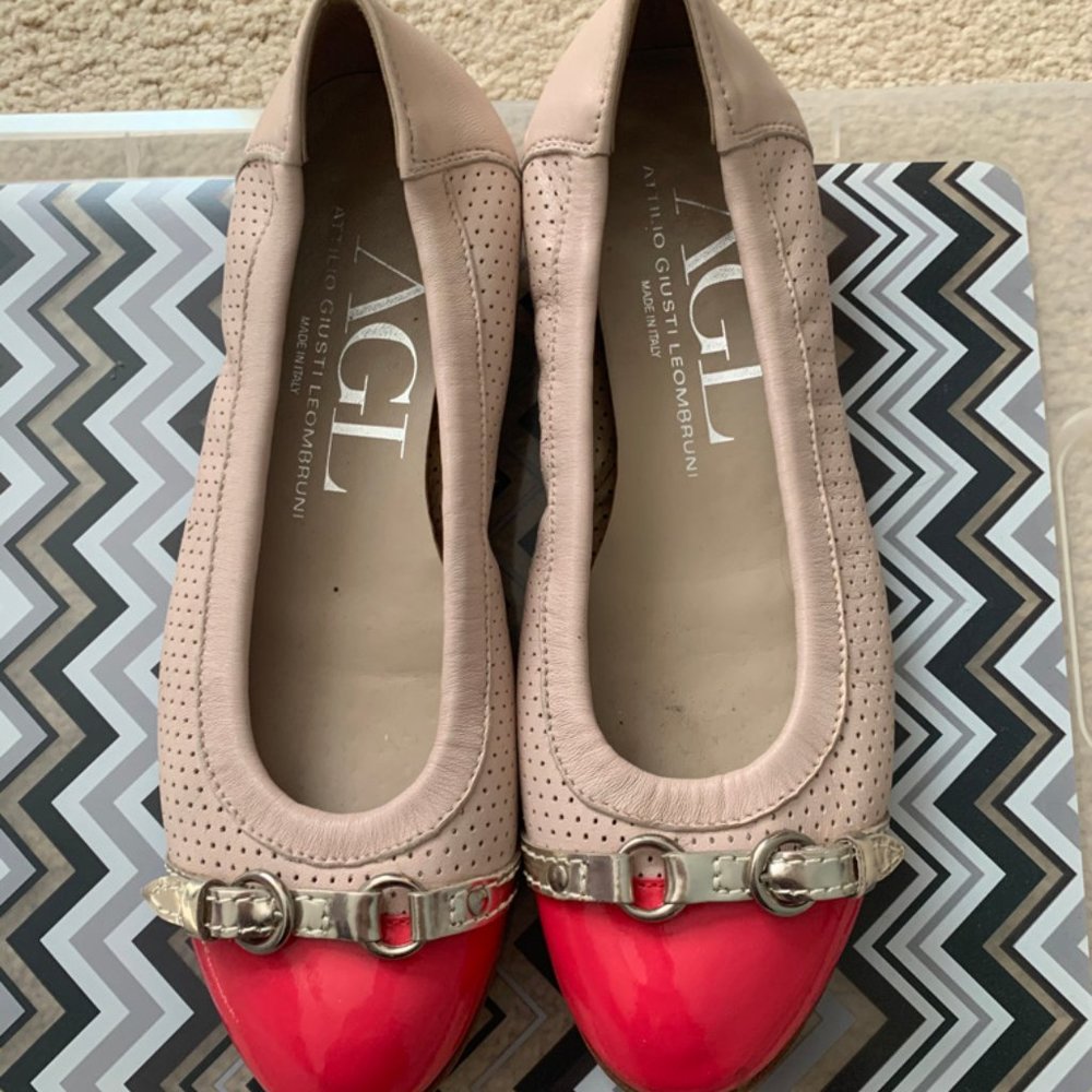 Agl pink ballet flats